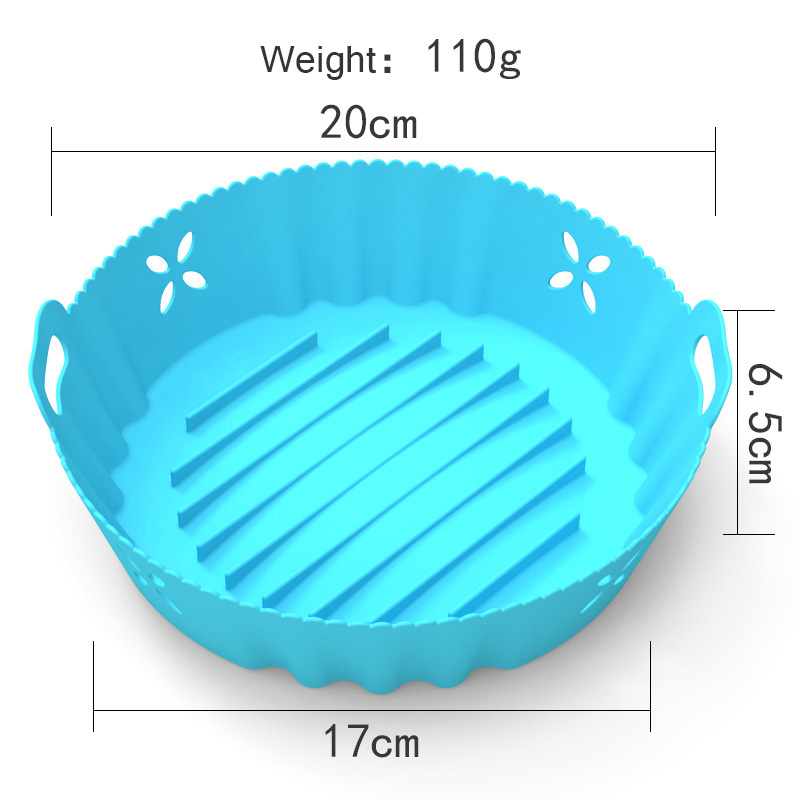 110g Reusable Air Fryer Liners Non Stick Silicone Food Safe Silicone Air Fryer Basket Accessories Air Fryer Silicone Pot