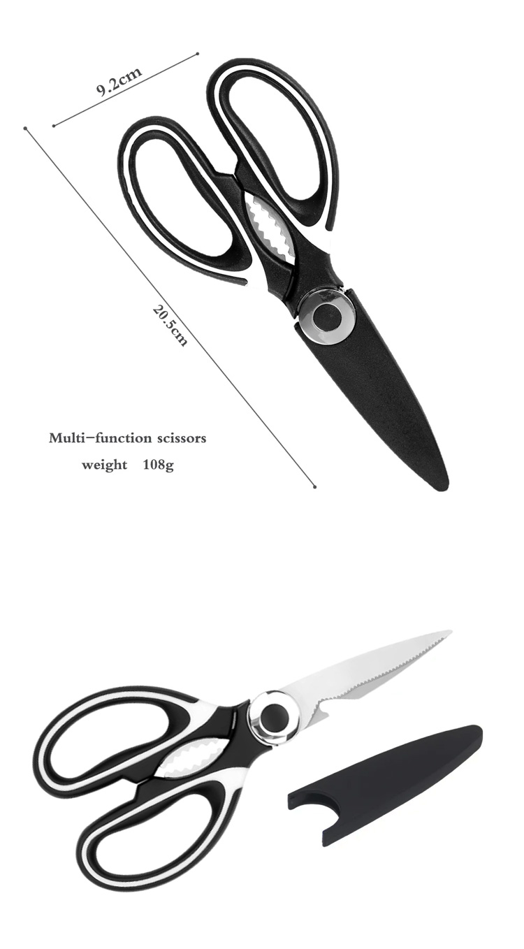 Multifunctional Chicken Meat Scissors stainless steel Botter Opener Bone Shears Kitchen Gadget Kitchen Shear Kitchen Scissors