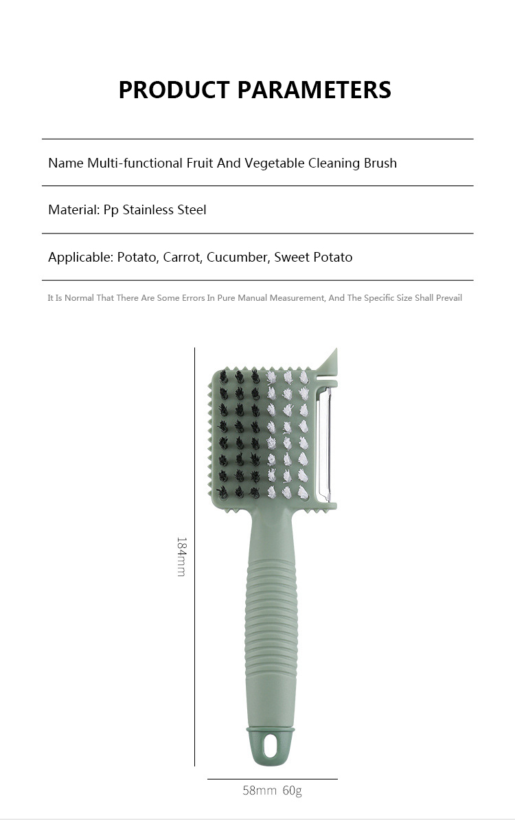 Fruit And Vegetable Cleaning Brush