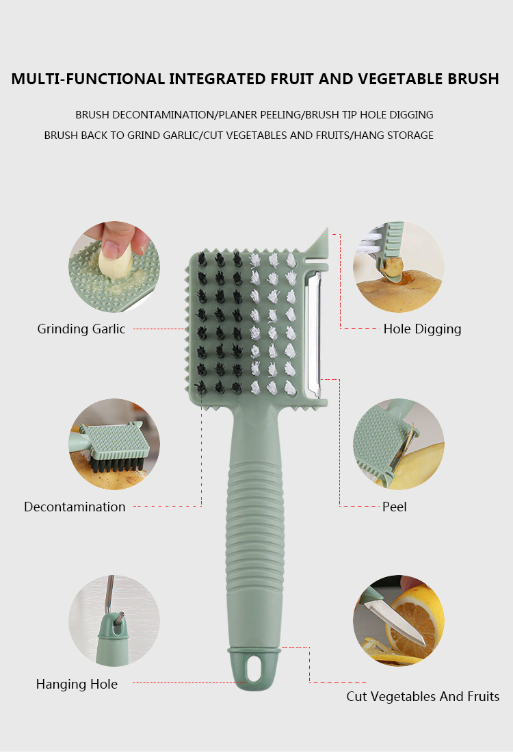 Fruit And Vegetable Cleaning Brush