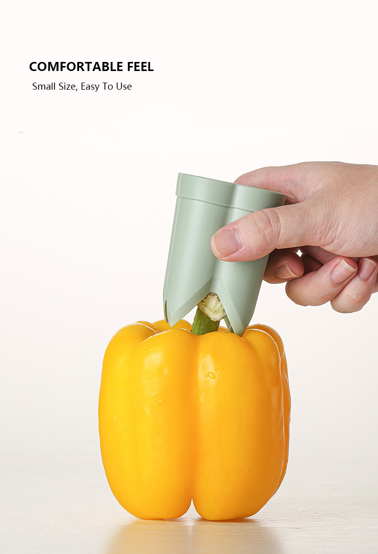 Wholesale Plastic Fruit Corer Barbecue Fresh Chili Cutter Pepper Kitchen Gadgets Jalapeno Corer Core Seed Remover Corer