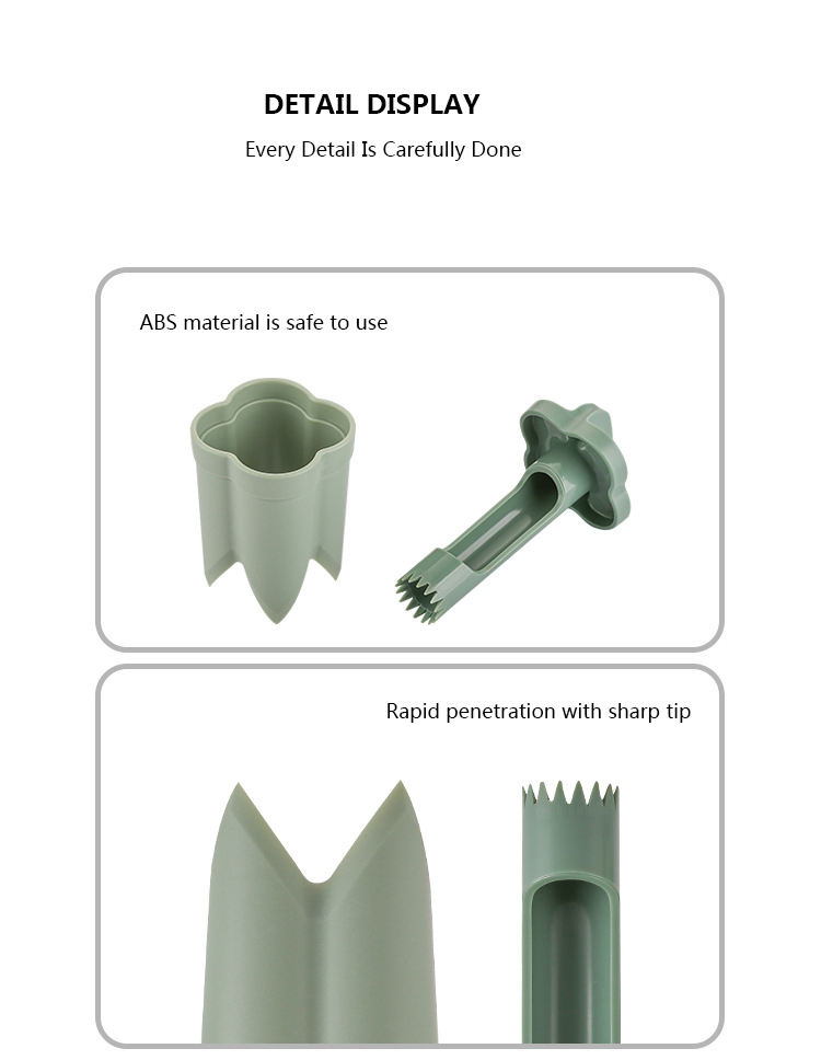 Wholesale Plastic Fruit Corer Barbecue Fresh Chili Cutter Pepper Kitchen Gadgets Jalapeno Corer Core Seed Remover Corer