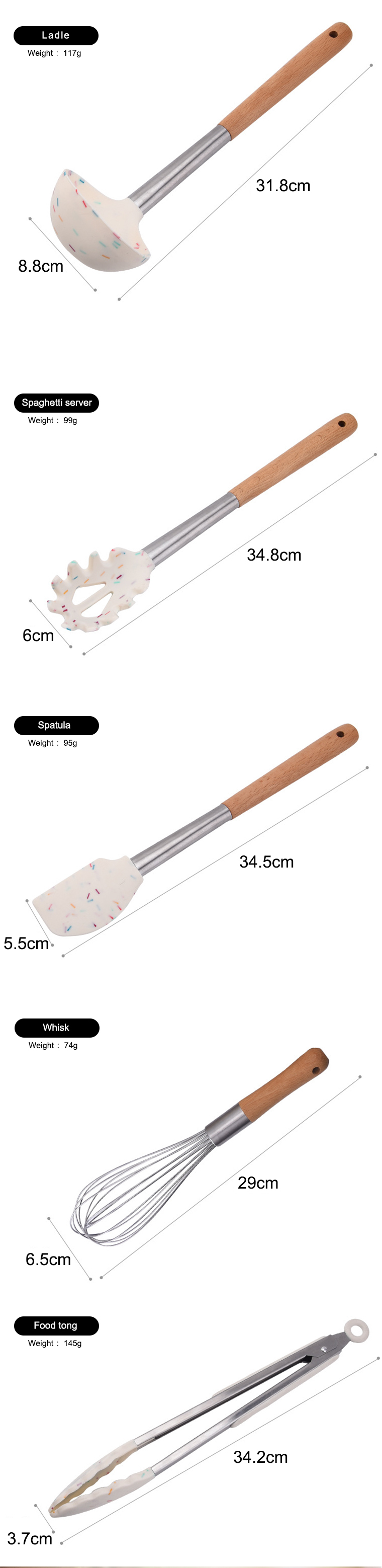 KITCHEN WARES SET COOKING UTENSIL B