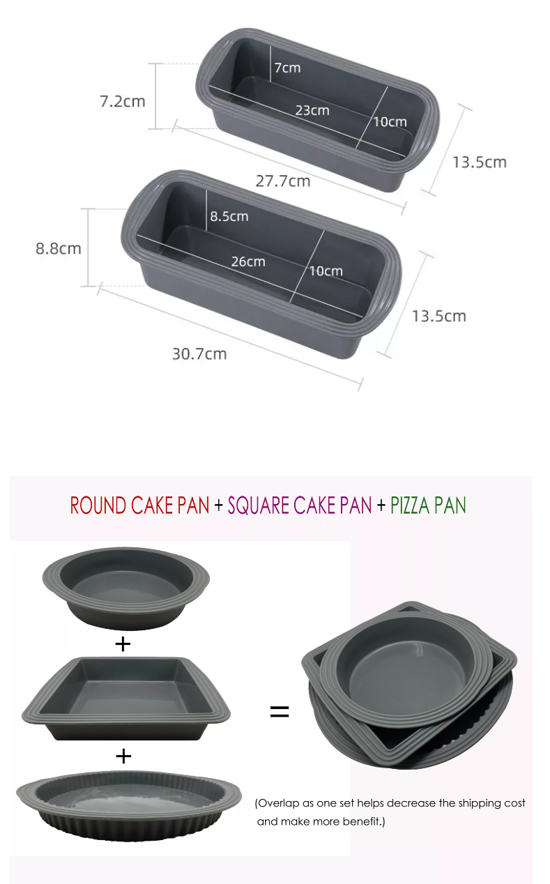 HOME GADGETS NON STICK BAKING MOLD SILICONE CAKE PAN LOAF PAN KITCHEN ACCESSORIES SET BAKING MAT SILICONE MOLD BAKING SET