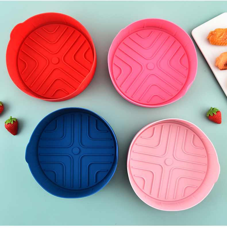259g Foldable air fryer silicone liner Oven Baking Basket kitchen bakeware set No Stick air fryer liners silicone