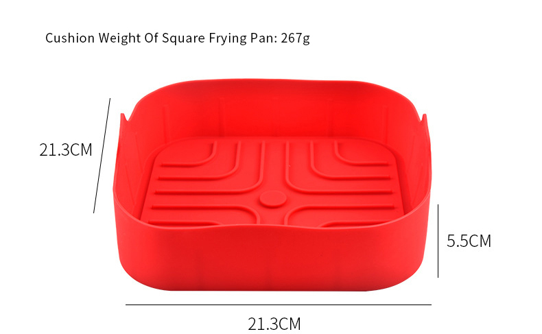 268g Silicon Air Fryer Liners Rectangle Air Fryer Basket Home Gadgets Air Fryer Silicone Liners