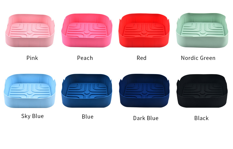 268g Silicon Air Fryer Liners Rectangle Air Fryer Basket Home Gadgets Air Fryer Silicone Liners
