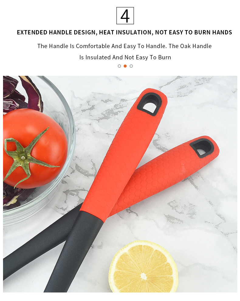 Amazon Hot Sale 8pcs Nylon Kitchen Tools Non-stick Turner Spoon Ladle Kitchen Accessories Nylon Kitchen Utensils Set Cookware