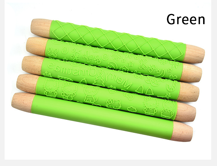 Factory Selling Non Stick Baking Fondant Mini Pizza Dough Roller Baking Utensils Silicone Rolling Pin Professional Rolling Pin