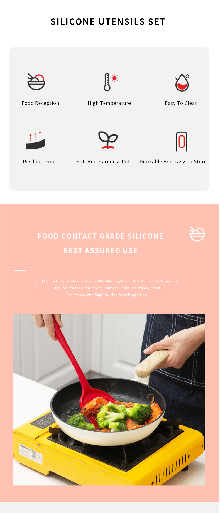 Silicone Kitchen Utensil Sets