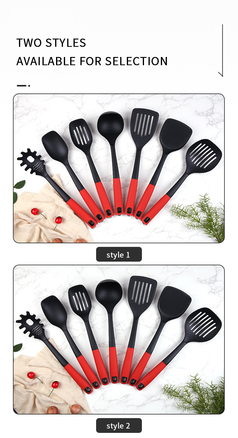 7 PCS Kitchenware Utensils de Cocina Cooking Utensils Set Kitchen Tools Nylon Kitchen Utensils accessories