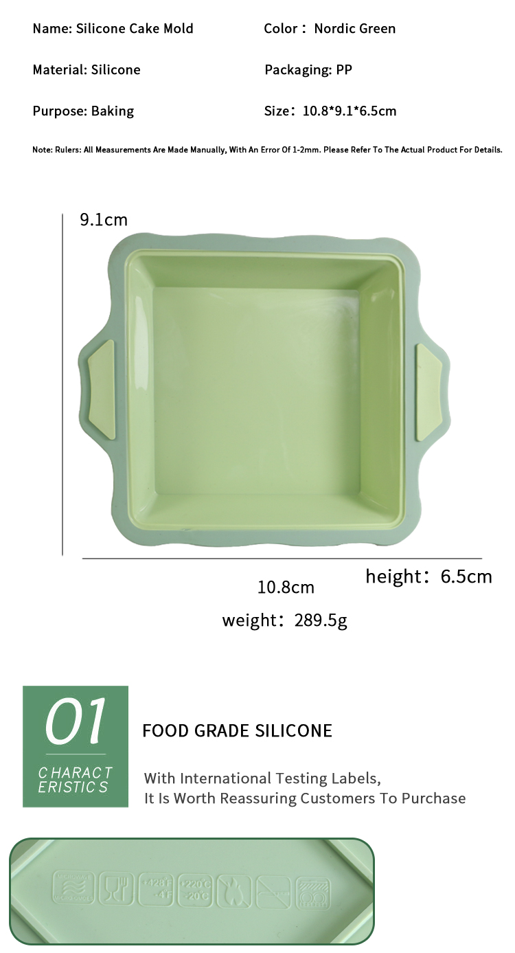 2023 new product Nonstick Bakeware Reusable Silicone Cake Mold baking utensils Baking Cake Pan Mould