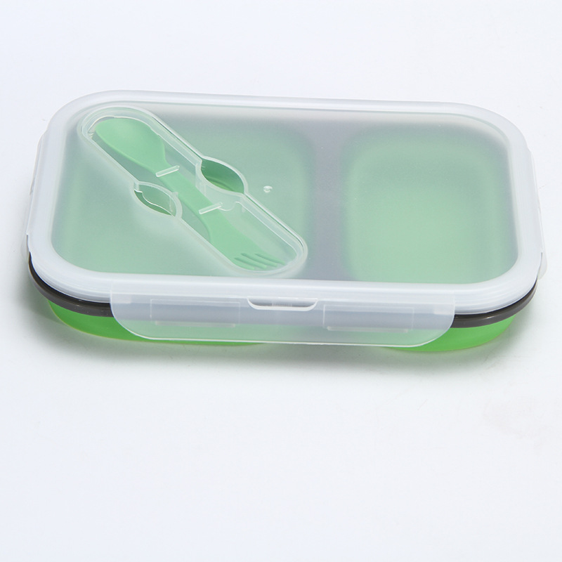 Bento Lunch Box 2 Compartment Durable food storage container collapsible lunch box containers