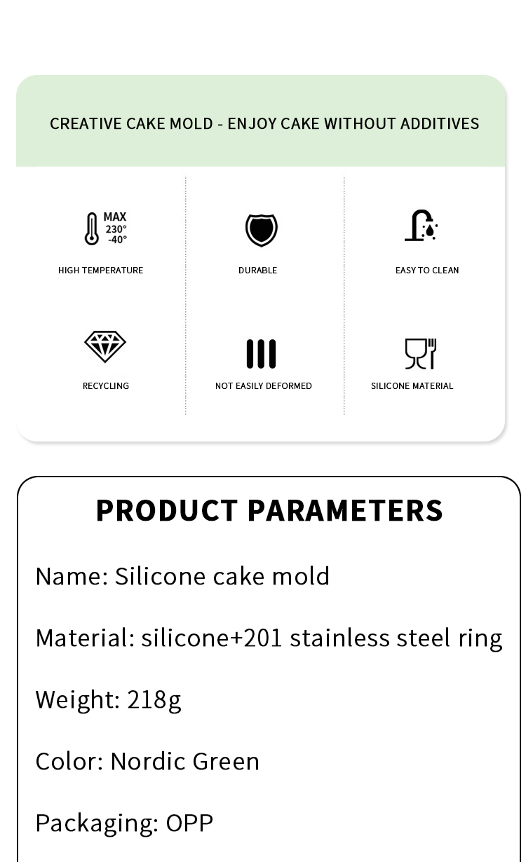 Wholesale Custom Baking Mold Mousse Chocolate Cake Tools Kitchen Accessories Mould Silicone Cake Molds For Cake Decoration