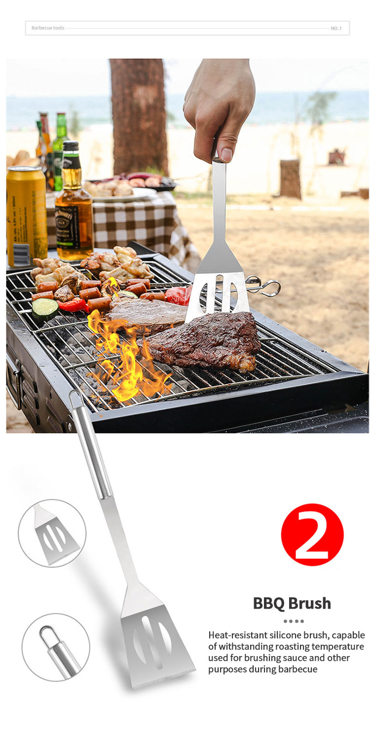 Complete Bbq Accessories 5pcs Bbq Tools Set Bbq Grill Tools Set For Outdoor Barbecue Camping Barbecue Grill Utensils