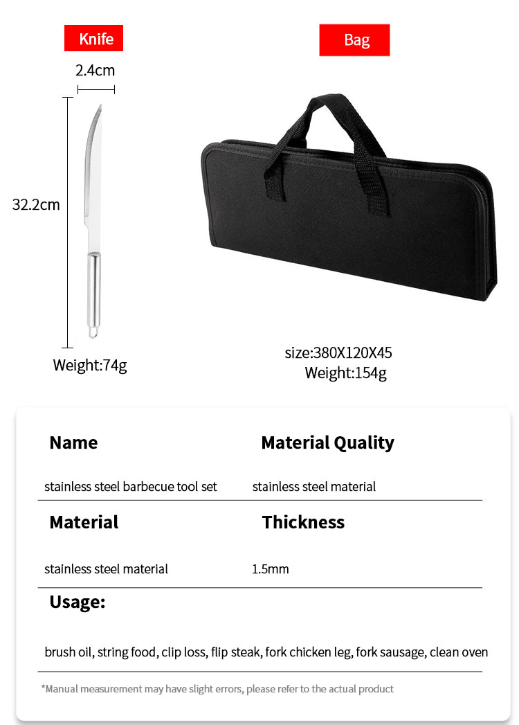 Complete Bbq Accessories 5pcs Bbq Tools Set Bbq Grill Tools Set For Outdoor Barbecue Camping Barbecue Grill Utensils