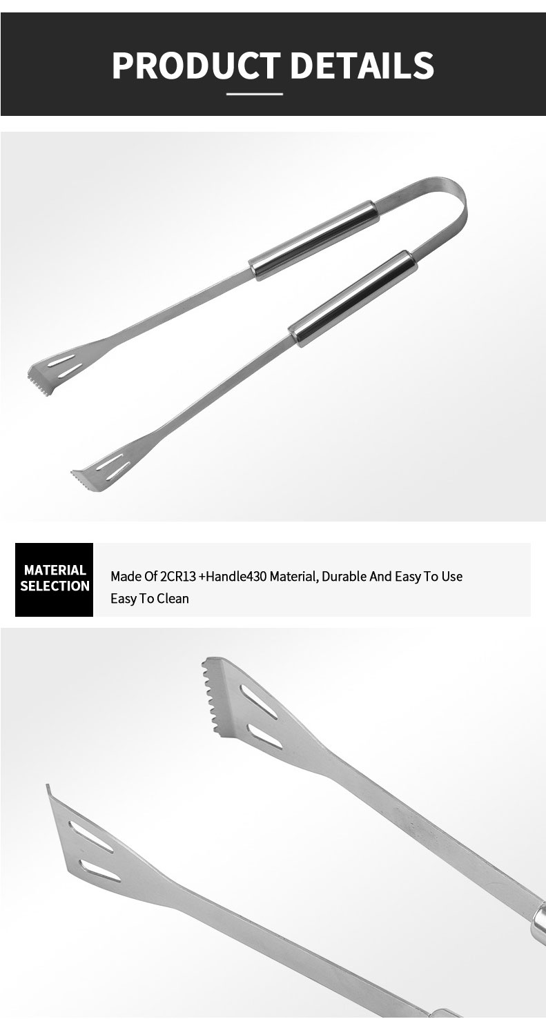 Kitchen Tongs For Cooking Or Grilling Bbq Accessories Heat Resistant Stainless Steel Bbq Tongs Perfect For Cooking Grill