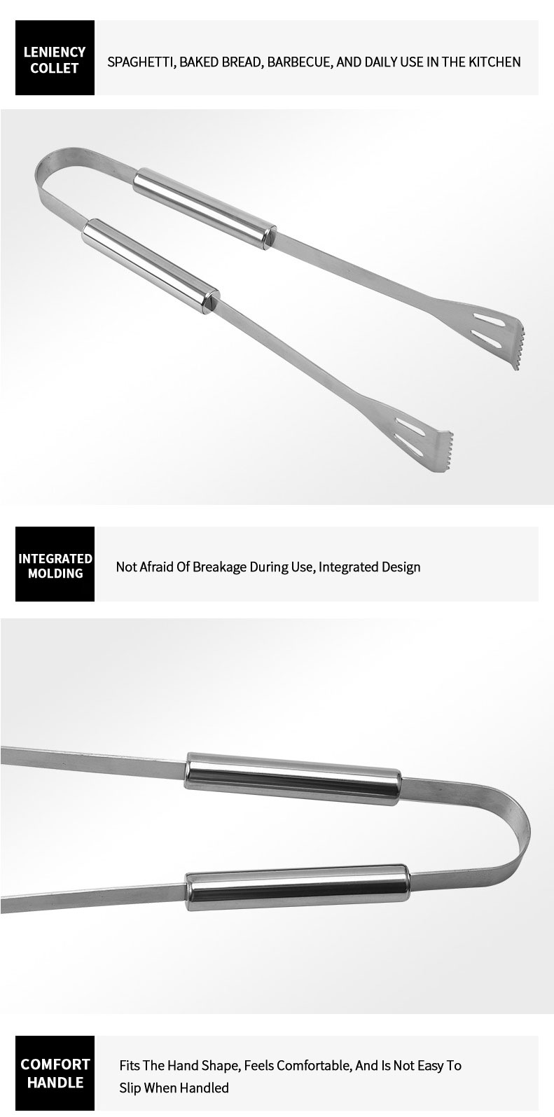 Kitchen Tongs For Cooking Or Grilling Bbq Accessories Heat Resistant Stainless Steel Bbq Tongs Perfect For Cooking Grill