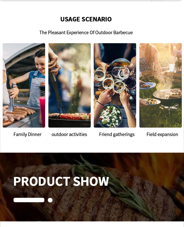 Stainless Steel Cooking Barbecue Shovel Bbq Accessories Outdoor Barbecue Camping Bbq Shovel Kitchen Cooking Bbq Spatula