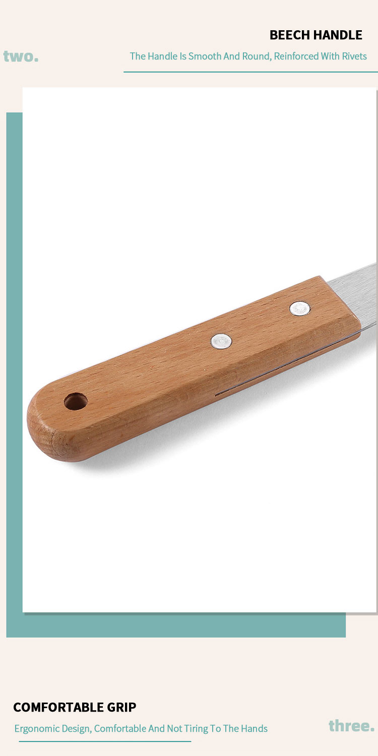 Hot Selling Stainless Steel Kitchen Fork bbq skewersl Barbecue grill Fork Grill Tools Wooden Handle BBQ Fork