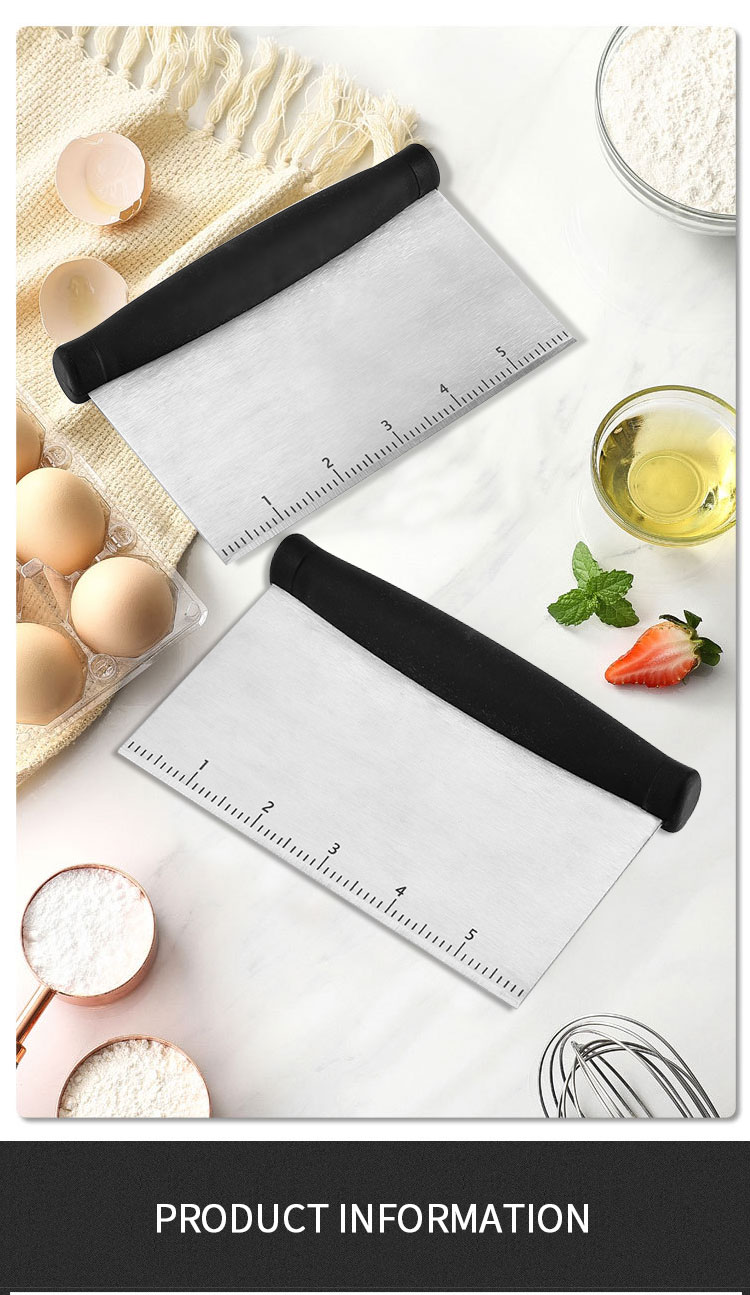 stainless steel dough scraper