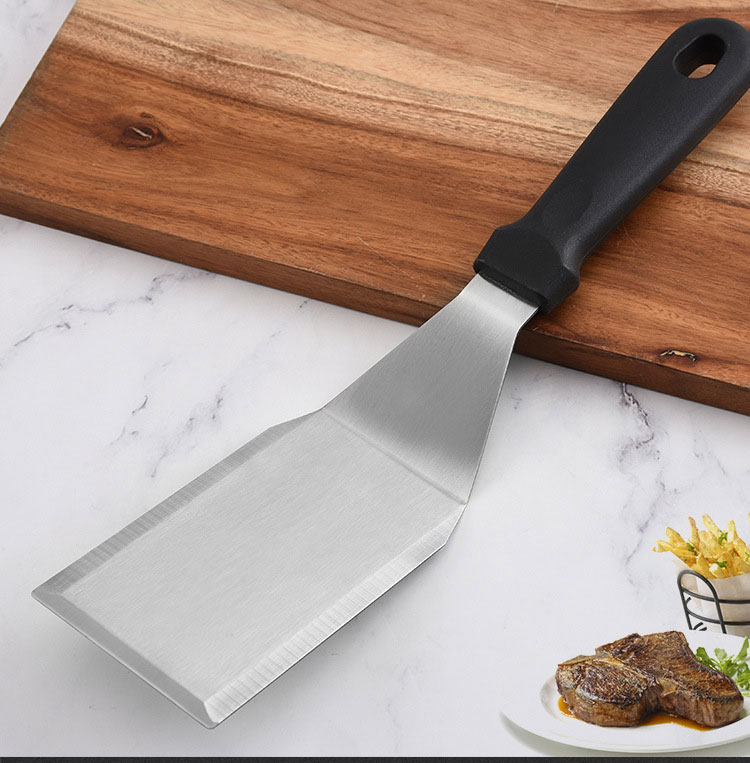 Stainless Steel Barbecue Tool Griddle Bbq Spatula Pancake Flipper Hamburger Turner Restaurant Grill Turner Scraper