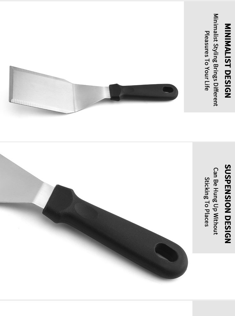 Stainless Steel Barbecue Tool Griddle Bbq Spatula Pancake Flipper Hamburger Turner Restaurant Grill Turner Scraper