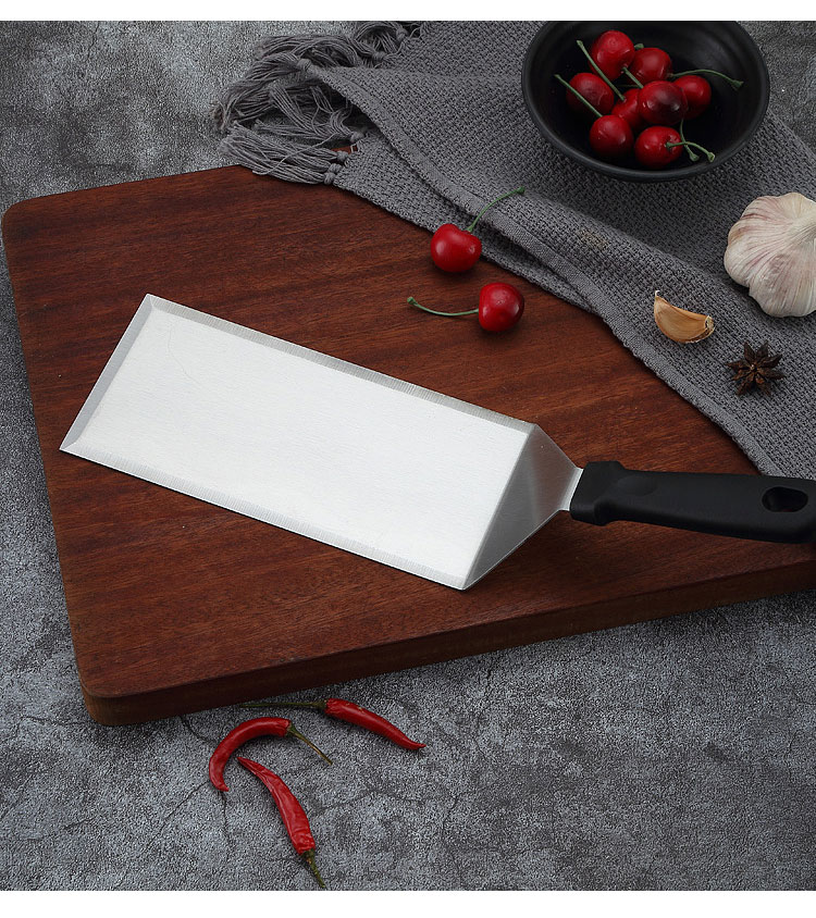 Hot Sale Stainless Steel Large Frying Spatula Grill Accessories Camping Pancake Flipper Griddle Spatula Hamburger Turner Scraper