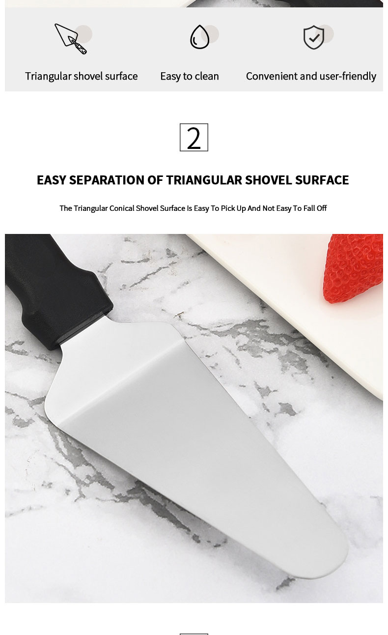 Stainless Steel Bakeware Serving Turner Pizza Tools Pizza Server Stainless Steel Pizza Cutter Wheel Slicer Shovel Turner