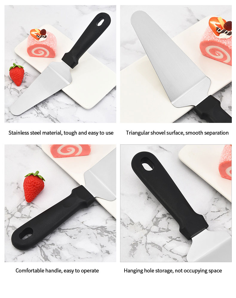 Stainless Steel Bakeware Serving Turner Pizza Tools Pizza Server Stainless Steel Pizza Cutter Wheel Slicer Shovel Turner