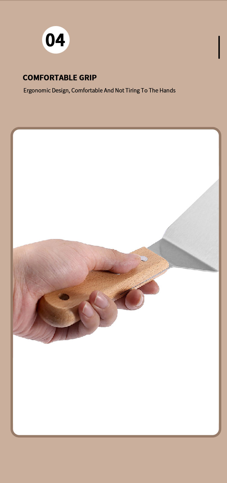 Hot Sale Stainless Steel Triangular Pizza Server Kitchen Tool Pizza Cutting Knife Cake Spatula Cheese Shovel Pizza Cake Turner