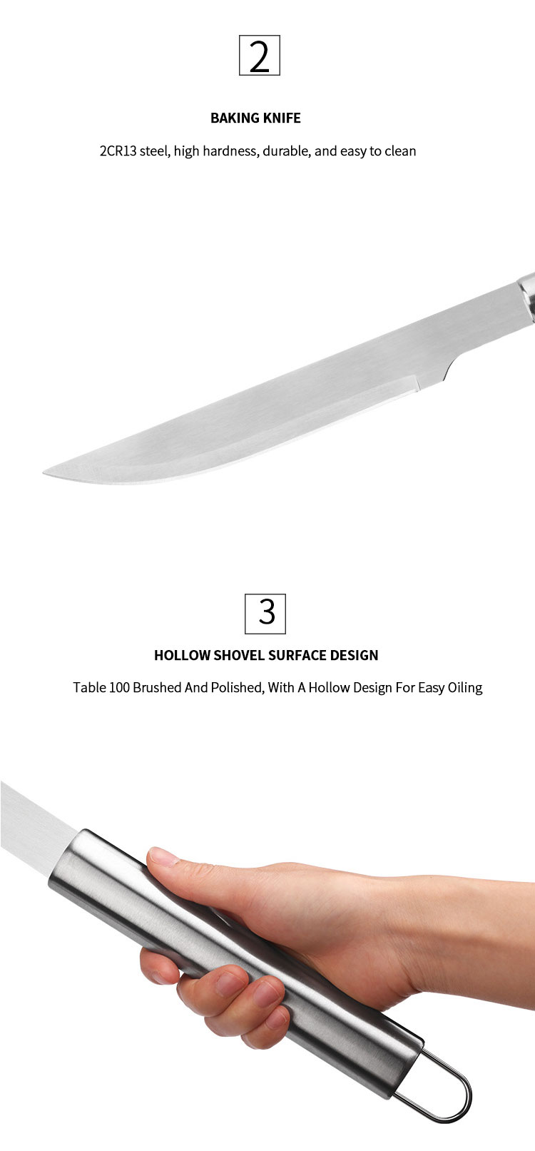 Hot Seller Bbq Tools Stainless Steel Kitchen Knives Multifunctional Kitchen Knife For Outdoor Barbecue Camping
