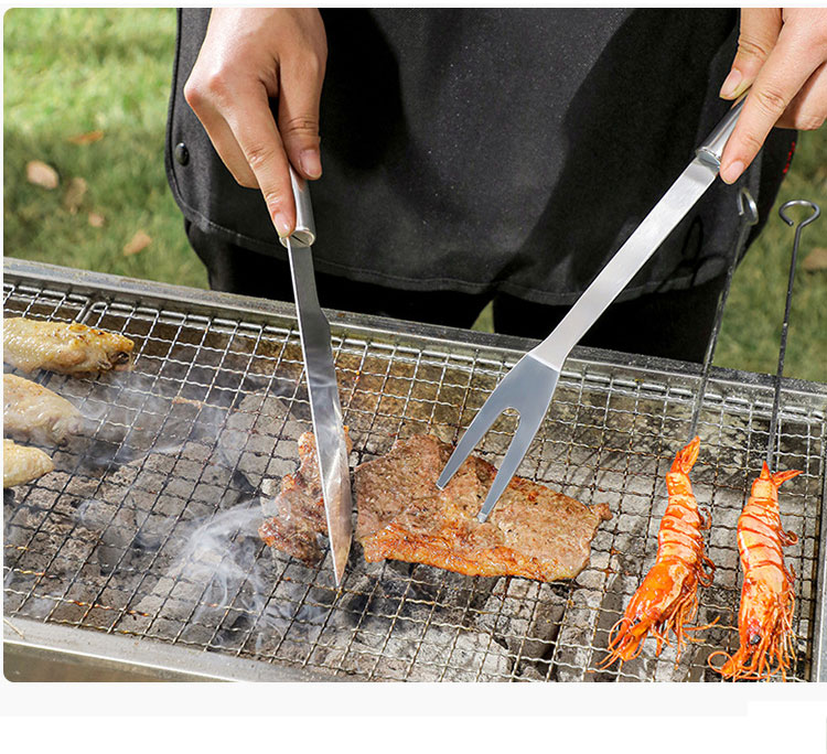 Hot Seller Bbq Tools Stainless Steel Kitchen Knives Multifunctional Kitchen Knife For Outdoor Barbecue Camping