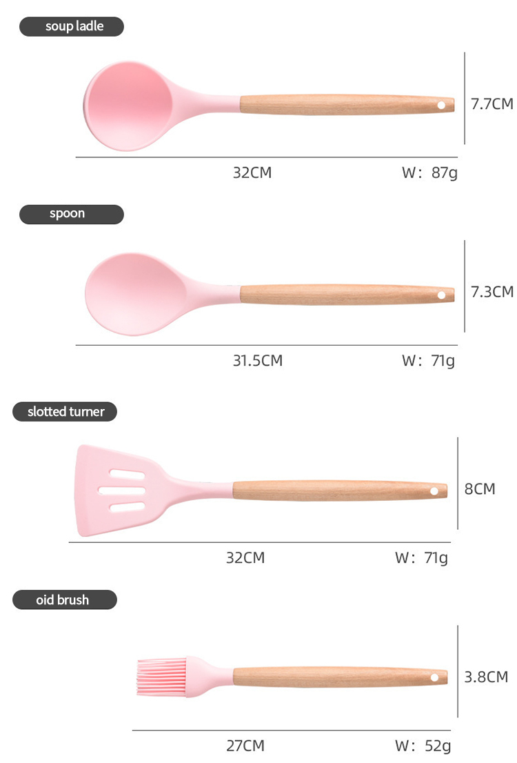 Silicone Kitchen Utensil Set