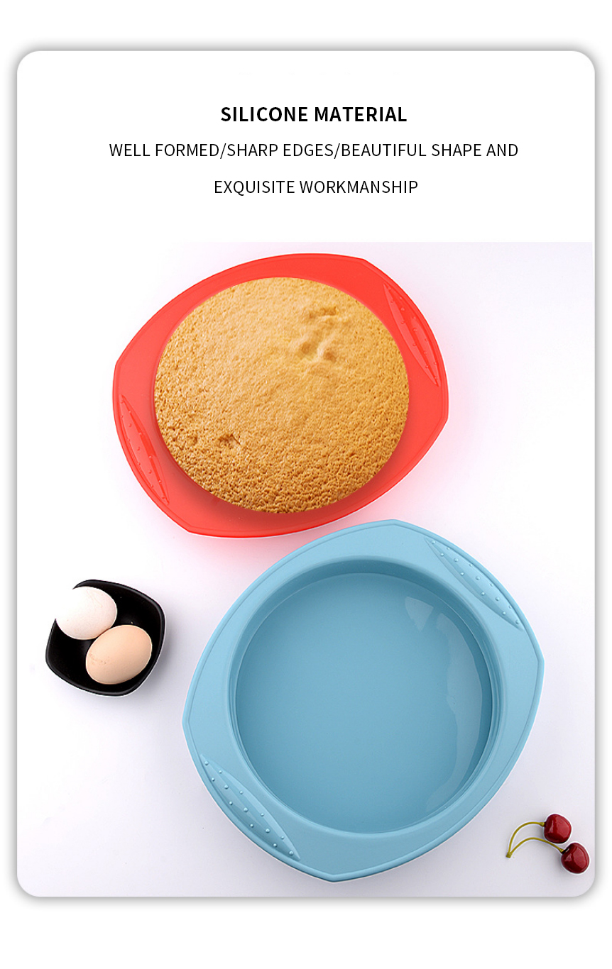Round Silicone Cake Moulds Bakeware Pan nonstick Cakes Pan Baking Mold