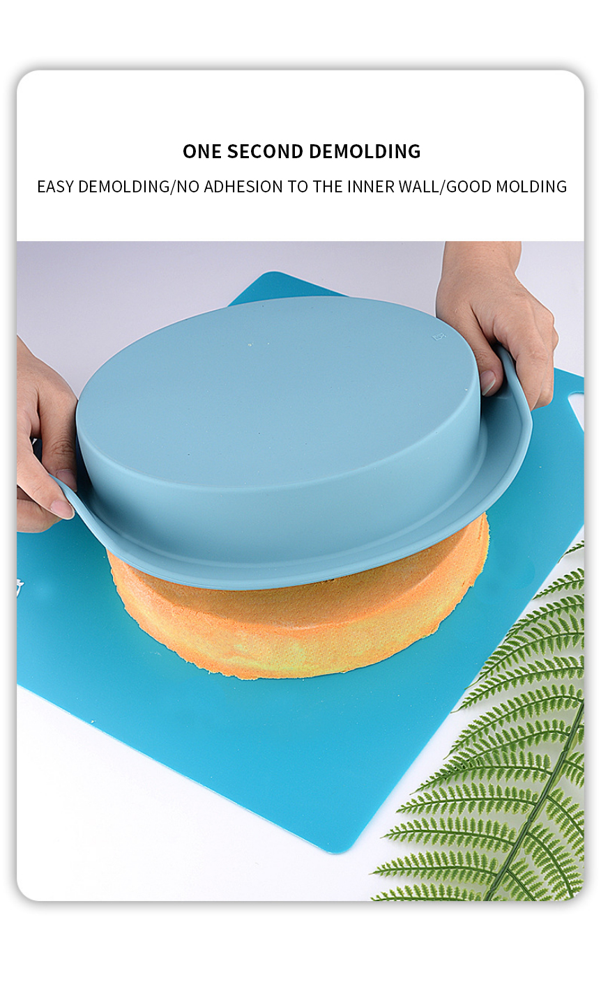 Round Silicone Cake Moulds Bakeware Pan nonstick Cakes Pan Baking Mold