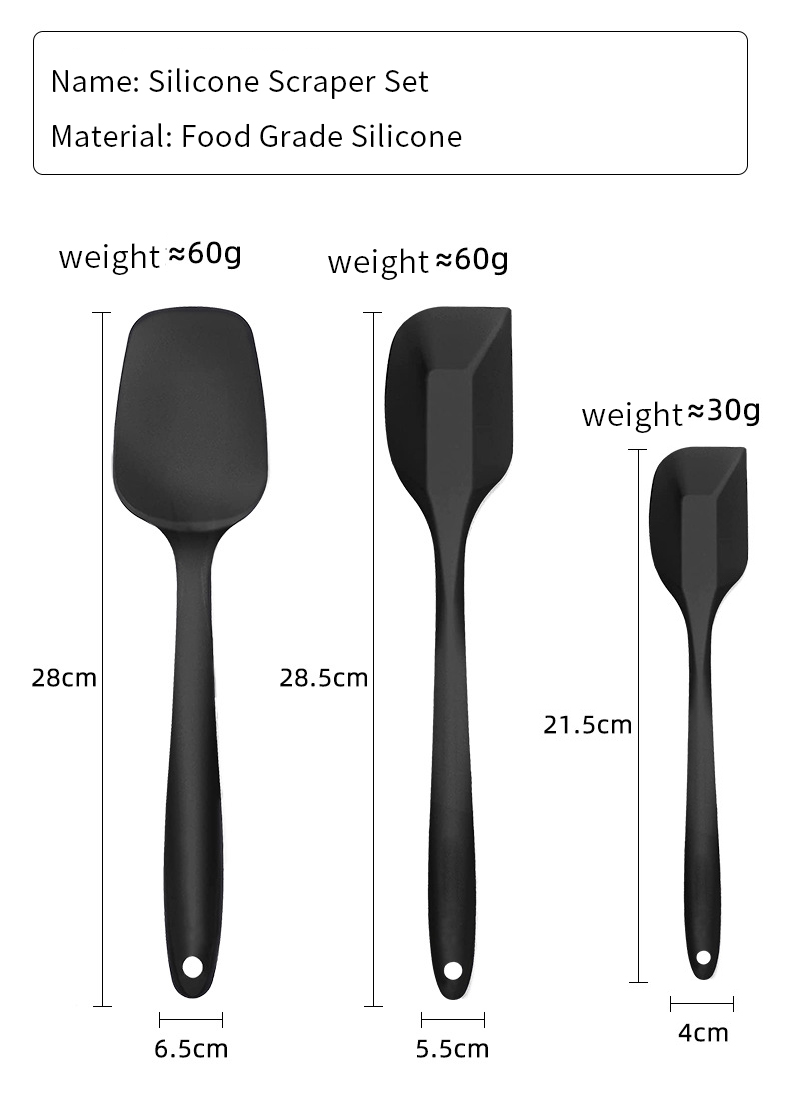 Spatulas Silicone Heat Resistant Set Baking Utensils For Cooking And Mixing Silicone Spatula Set