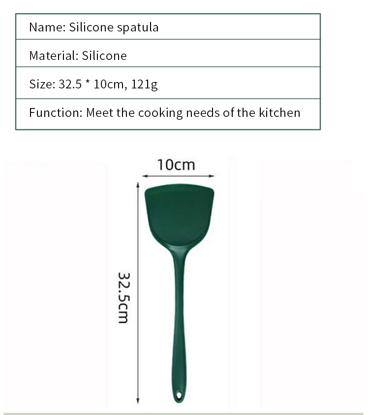 Kitchen Tools Silicone Turner Cooking accessories All-Inclusive Temperature Resistant Silicone Spatula For Kitchen Baking