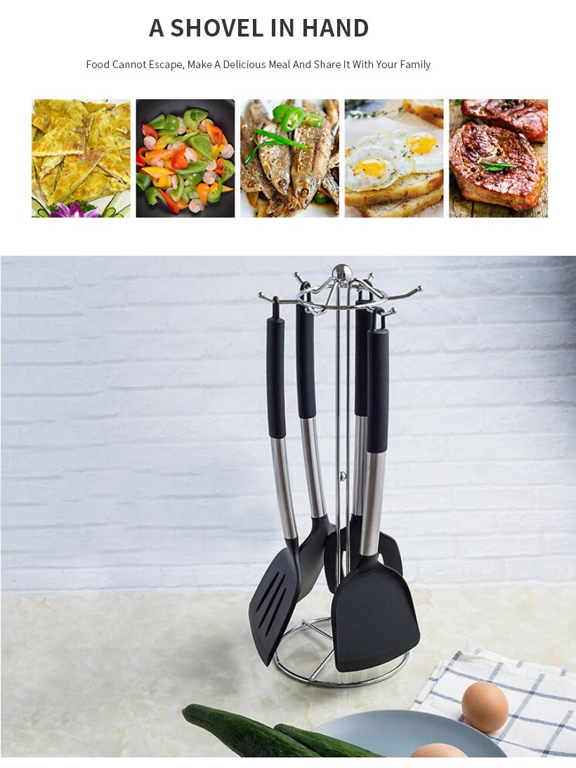 Hot Sale 4pcs Silicone Spatula Turner Set Home Gadgets Kitchen Utensils Nonstick Cookware Silicone Cooking Utensils Set