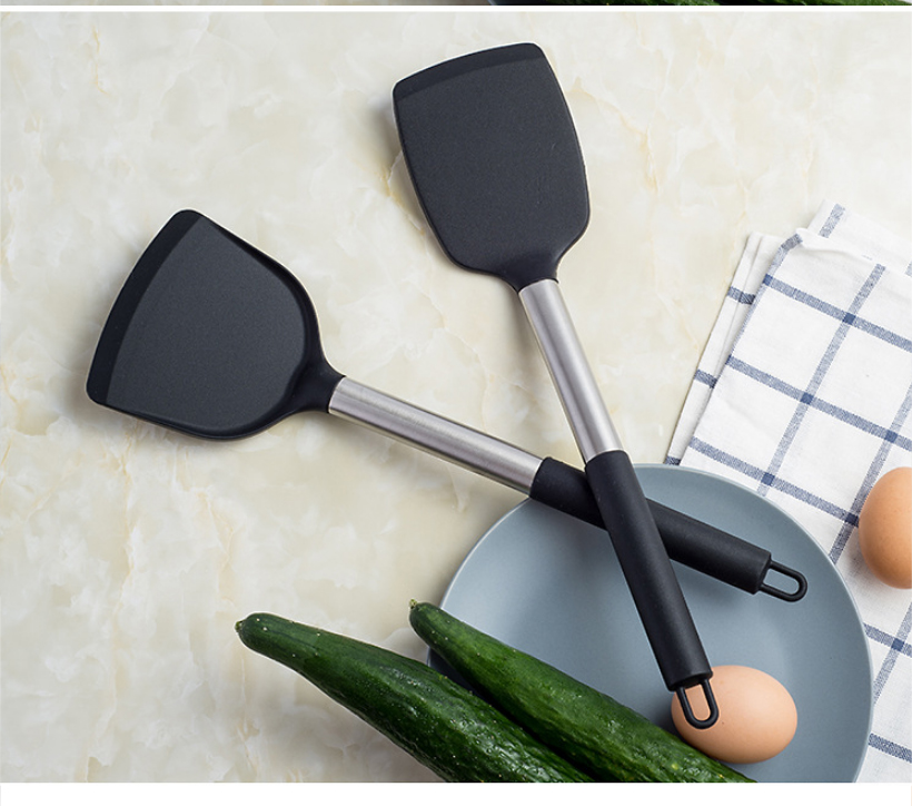 Hot Sale 4pcs Silicone Spatula Turner Set Home Gadgets Kitchen Utensils Nonstick Cookware Silicone Cooking Utensils Set