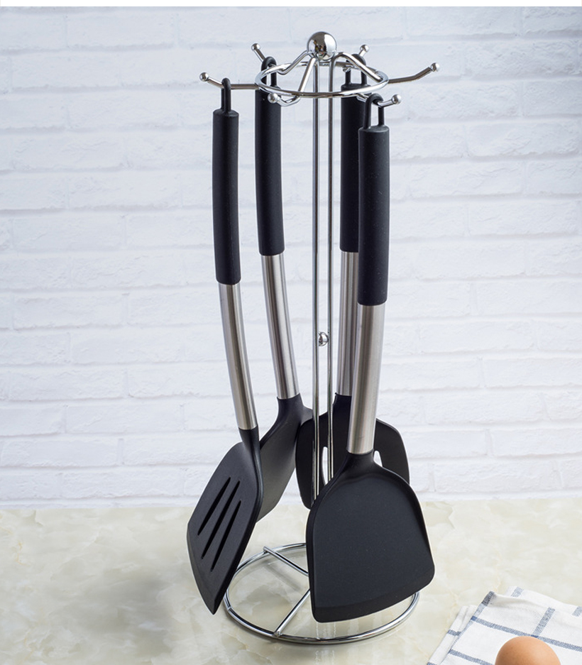 Hot Sale 4pcs Silicone Spatula Turner Set Home Gadgets Kitchen Utensils Nonstick Cookware Silicone Cooking Utensils Set