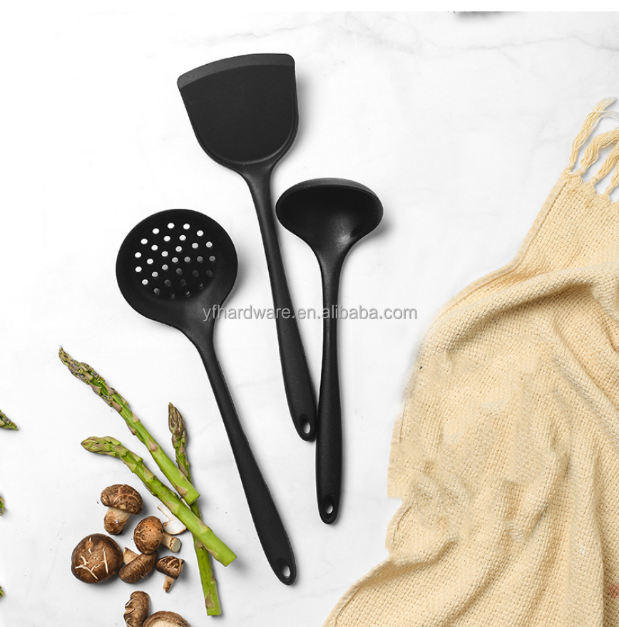 Wholesale Best Selling 3Pcs Silicone Kitchen Utensils Set Kitchen Gadgets Spoon Cooking Utensil Set