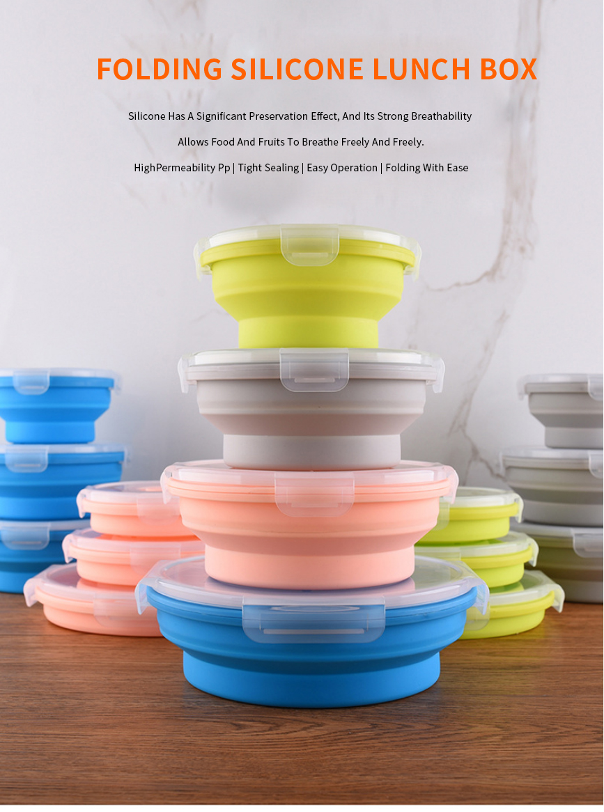 Silicone Lunch Box With Lid