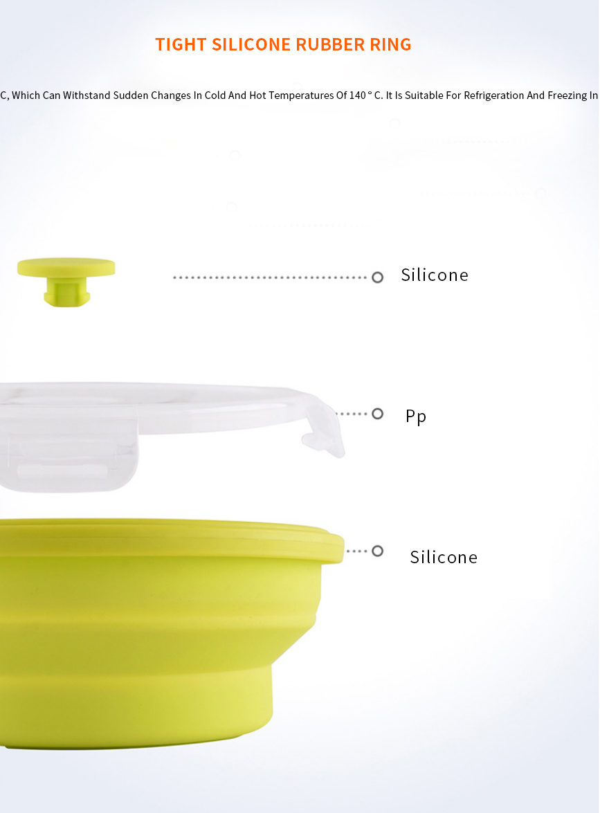 Silicone Lunch Box With Lid