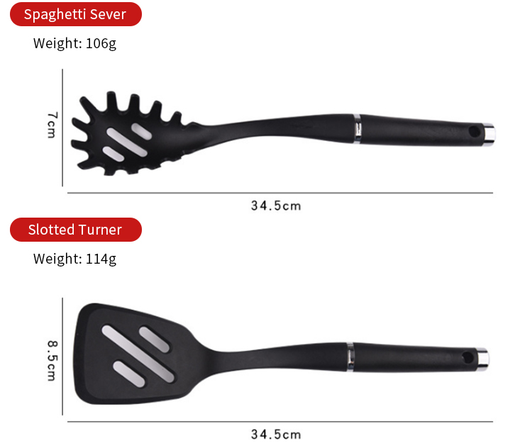 New nylon home kitchen tool spoon sets camping cooking utensils tool Kitchenware cookware set 6 Pcs nylon kitchen utensils
