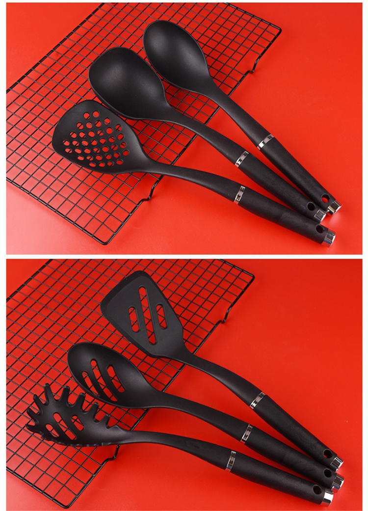 New nylon home kitchen tool spoon sets camping cooking utensils tool Kitchenware cookware set 6 Pcs nylon kitchen utensils