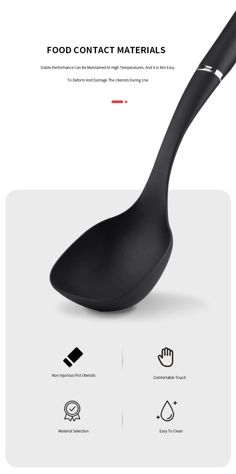 New nylon home kitchen tool spoon sets camping cooking utensils tool Kitchenware cookware set 6 Pcs nylon kitchen utensils