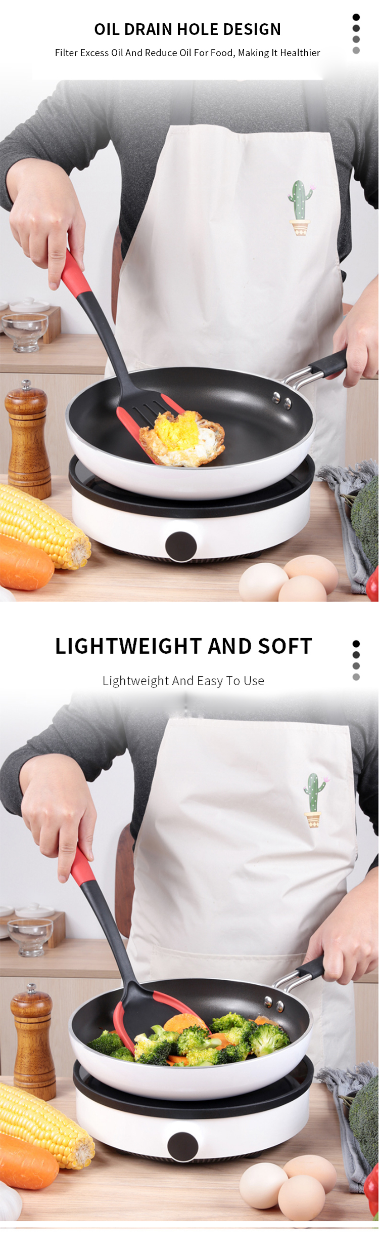 10pcs Stainless Steel Nylon Utensils Set Kitchen Gadgets Utensils Kitchen Accessories Set Nylon Kitchen Utensil Set