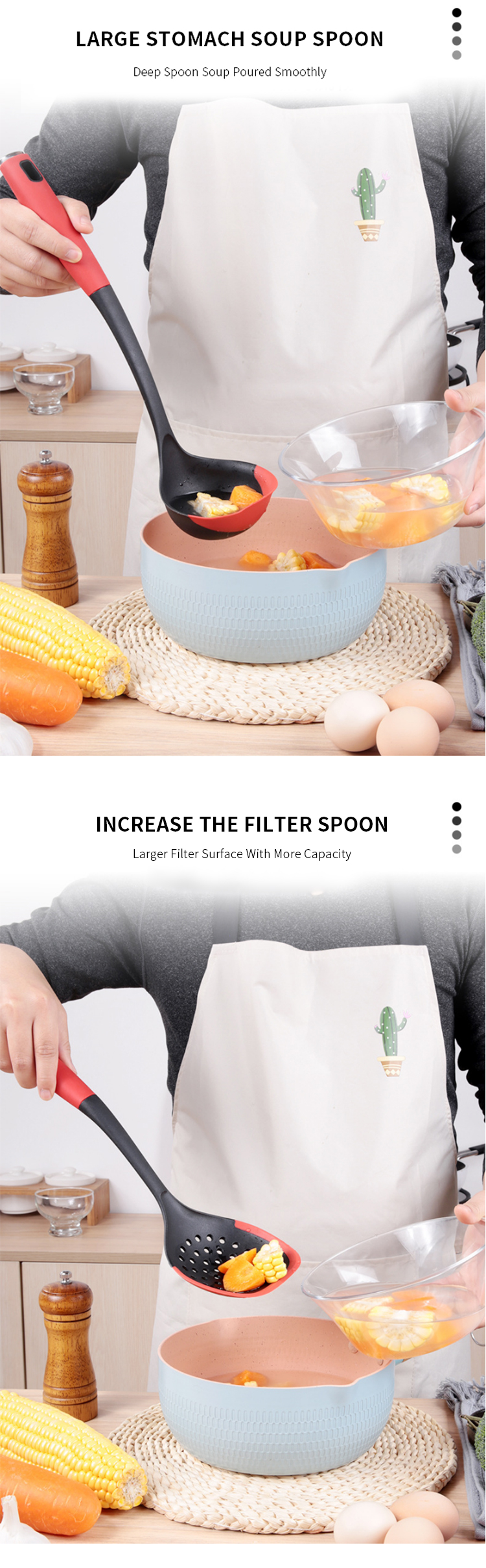 10pcs Stainless Steel Nylon Utensils Set Kitchen Gadgets Utensils Kitchen Accessories Set Nylon Kitchen Utensil Set