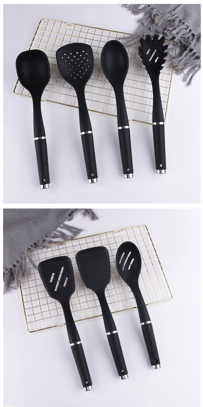 Hot Sale 9pcs Nylon Kitchen Utensils Set Soup Spoon Utensil Set Cooking Tools Kitchenware Cookware Set Nylon Kitchen Tool